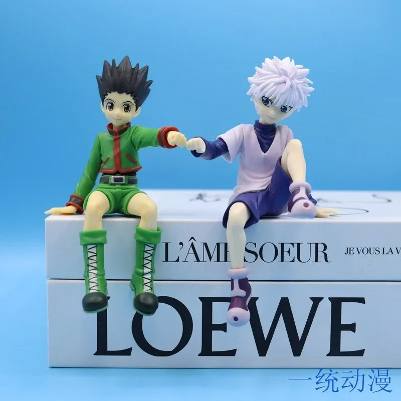 13cm Hunter x Hunter Gon Freecss Boneco Anime Zoldyck Boneco de Ação Modelo Estatueta Enfeites para Carro Brinquedos Presente