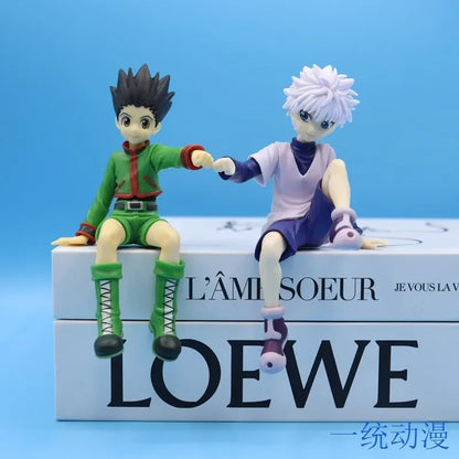 13cm Hunter x Hunter Gon Freecss Boneco Anime Zoldyck Boneco de Ação Modelo Estatueta Enfeites para Carro Brinquedos Presente