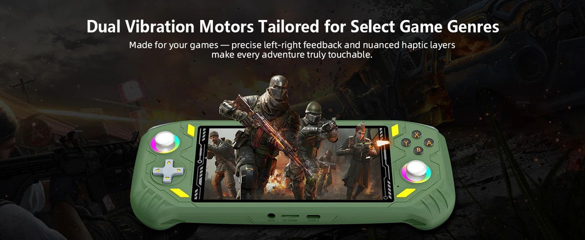 RG52 Mini Retro Handheld Game Console EmuELEC System 22000+ Games WIFI 5.5 Inch IPS Screen Video Player Game Console Boy Gifts