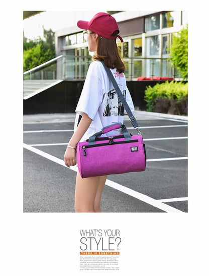 High Quality Women's Travel Bag Men's Outdoor Sports Luggage Handbag Weekend Trip Duffel Bag Female Shoulder Crossbody Bags Pack