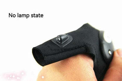LED Flashlight Fishing Strap Fingerless Gloves Waterproof Cycling Camping Hiking Rescue Glove Lamp Lighting Gloves