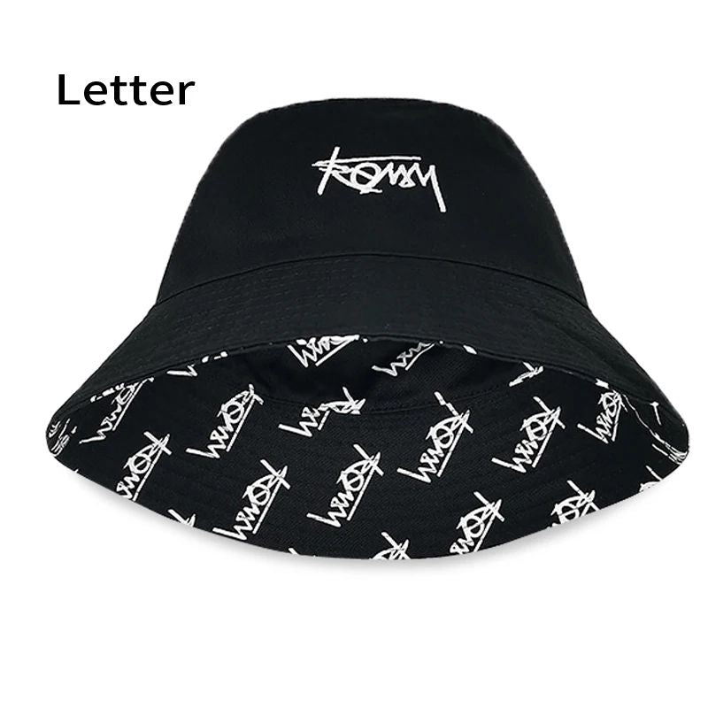 Big Head Letter Bucket Hat for Men Women XL Large Hip Hop Cap Fisherman Hat Summer Sun Hat Plus Size Panama