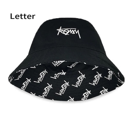 Big Head Letter Bucket Hat for Men Women XL Large Hip Hop Cap Fisherman Hat Summer Sun Hat Plus Size Panama