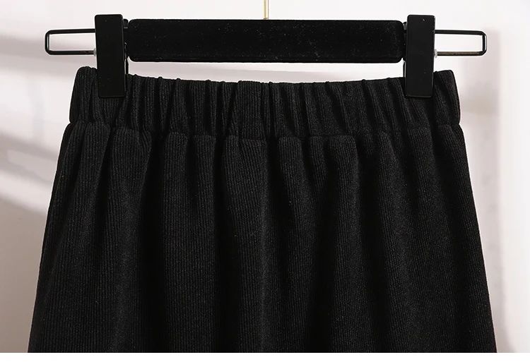 Women's New Style High-Waist Plus Size Skirts Elastic Waist Solid Wrap Buttocks Autumn Winter 2025 Versatile Straight Leg Skirt