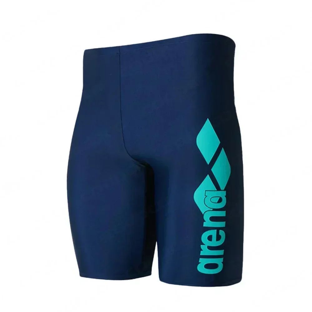New Men Swim Jammer Swimming Trunks Professional Swim Surf Trunks Summer Beach Lycra Quick Dry Uv Protection Gym Tights Shorts