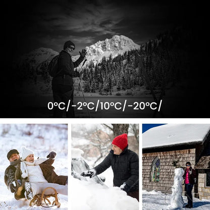 Intelligent Electric Heated Jacket Men Winter Warm Parka 3 Modes Adjustable Anti-Cold Ski Outdoor Camping Hiking Thermal Coat