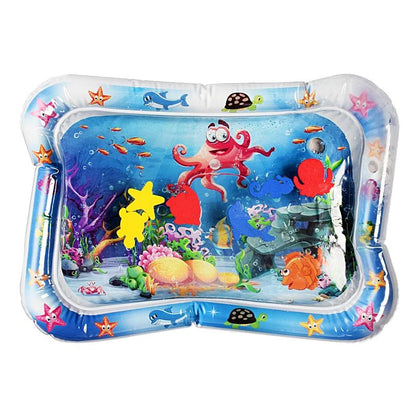 Almofada de Atividades Aquáticas Criativas para Bebês Tapete Inflável para Barriga para o Desenvolvimento Sensorial Brinquedos de Atividades Aquáticas para Bebês e Crianças Pequenas