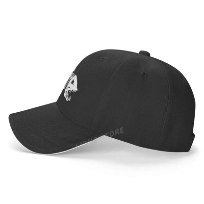 Boné de Pesca Masculino para Ar Livre, Boné de Pesca, Boné de Beisebol, Boné de Golfe, Boné de Caça com Ossos de Peixe de Desenho Animado, Boné Snapback
