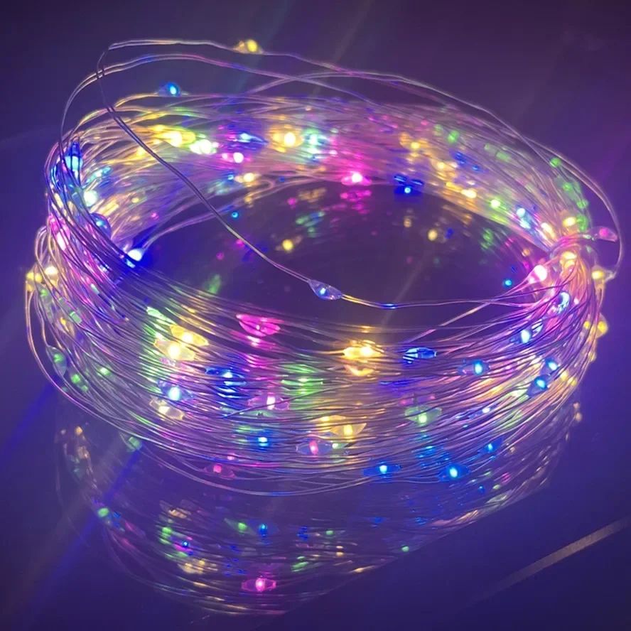 USB String Lights 8 Function Remote Control LED Fairy Lights Christmas Garland for New Year Wedding Party Tree Garden Decoration