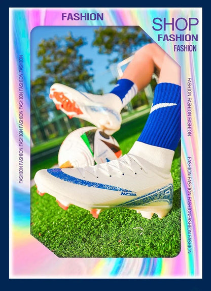 Men Soccer Shoes Society Professional Soccer Cleats Adult Fast Turf Training Football Shoes Outdoor Futsal Football Field Boots