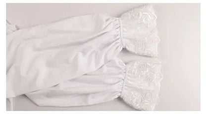 Vampire Renaissance Victorian Shirts for Men and Women  White Steampunk Ruffle Medieval Halloween Costume