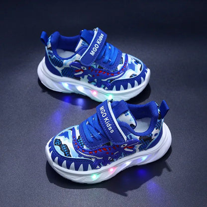 2025 New  Boys Led Lighted Shoes Fashion Children's Casual Sneakers Kids Luminous Shoes Sport Shoes Lighted Shoes
