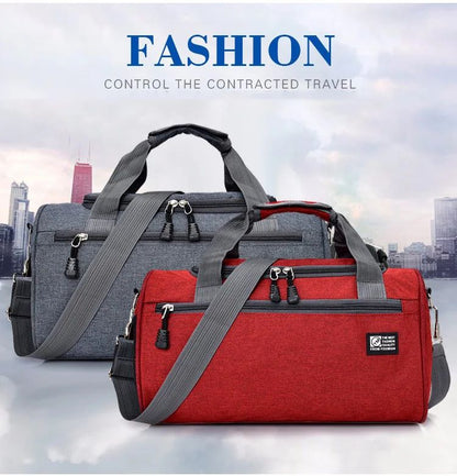 High Quality Women's Travel Bag Men's Outdoor Sports Luggage Handbag Weekend Trip Duffel Bag Female Shoulder Crossbody Bags Pack