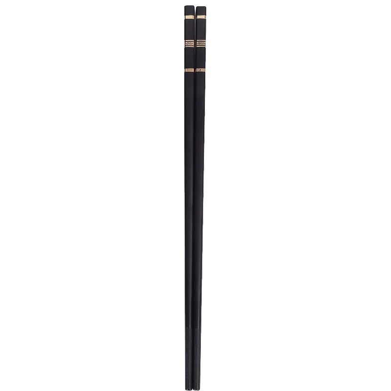 Metal Alloy Chinese Chopstick Reusable Non-slip Sushi Food Chop Sticks Japanese Korean Chopsticks Kitchen Tableware Accessories