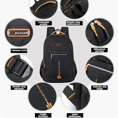 Men's Backpack Oxford Business Computer Bag Waterproof Backpack Leisure Travel Backpack High School Student Backpack For Man