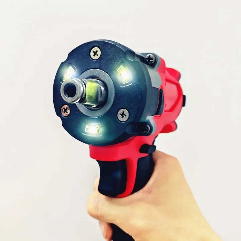 Chave de Impacto Brushless Impac 1/2" Parafusadeira sem Fio 4 Marchas Ferramentas Elétricas 500N.m Parafusadeira Elétrica para Bateria Milwaukee 18V