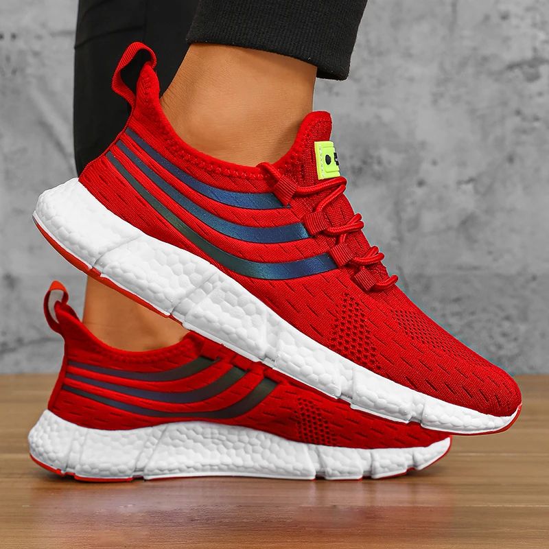 Tênis Esportivo Masculino Casual Leve Respirável Antiderrapante Calçados para Corrida e Caminhada ao Ar Livre Tênis Esportivo para Jogging