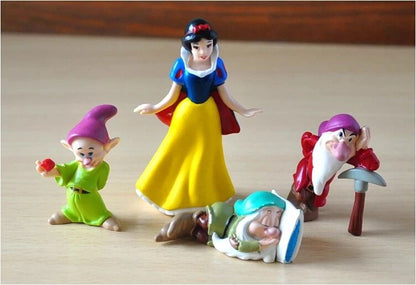 8 pçs/lote Branca de Neve Bruxa Imperatriz Príncipe Encantado Anão Bonecos de Ação Colecionáveis
