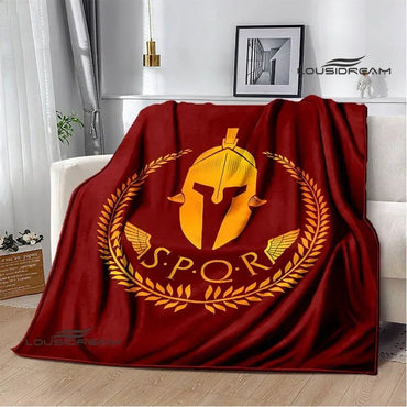 Roman SPQR logo printed blankets Children's warm blanket soft and comfortable blanket home travel blankets birthday gift