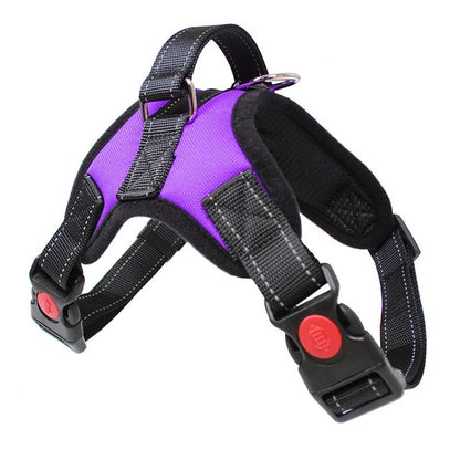 Conjunto de Coleira e Peitoral para Cães Sem Puxar, Ajustável, Confortável com Alça de Fácil Controle para Correr ao Ar Livre, Caminhar, Coleira Mãos Livres
