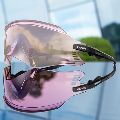 Kapvoe Cycling Sunglasses UV400 Protect Men Bike Sunglasses MTB Eyewear Outdoor Sport Goggles Bike Glasses Oculos De Ciclismo
