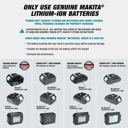Makita Martelete sem Fio de 26MM, Martelete Elétrico sem Escovas, Bateria de Lítio 18V, Furadeiras sem Fio, Ferramentas Elétricas Makita 18v? Original