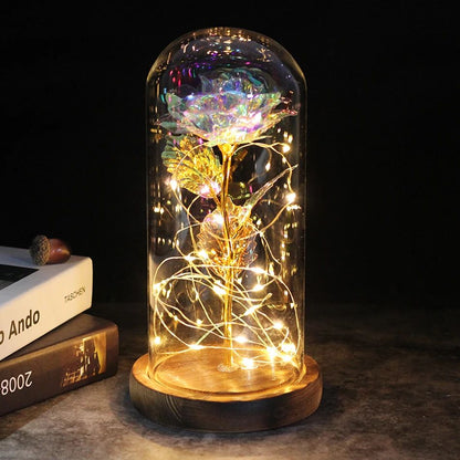 2026 Drop shipping Galaxy Rose Artificial Flowers Beauty and the Beast Rose Wedding Decor Creative Valentine's Day Mother's Gift