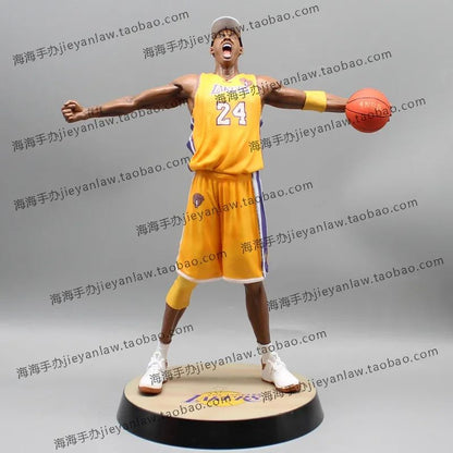 Personagem 34cm Modelo Lakers Roaring Post 24 Bryant Basquete Decoração de Casa Boneco Colecionável Figuras Modelo Lembrança Brinquedo Presentes