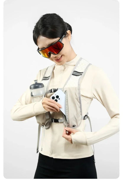 Cycling Running Hydrating Vest Ultralight Breathable Hydrating Backpack Bicycle Water Bag Outdoor Hiking Marathon Sports Vest