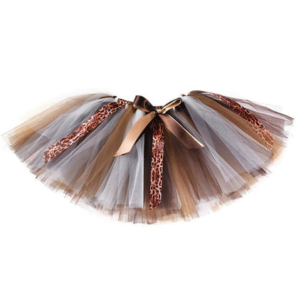 Tiger Giraffe Tutu Skirt for Cute Girls Halloween Christmas Costume for Toddler Animal Zoo Outfit Birthday Photoshoot Tutus