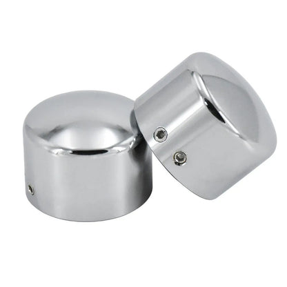 2 peças Tampa do Eixo Dianteiro da Motocicleta Porca Capa Parafuso Preto/Cromado Para Harley Touring Softail Breakout Dyna Street Bob V-Rod Sportster