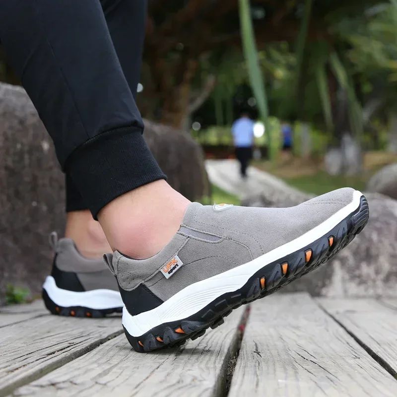2023 Novo Tênis Masculino de Corrida, Caminhada, Camping e Esportes ao Ar Livre Antiderrapante, Mocassins, Tênis para Trilha Tamanhos Grandes 38-50