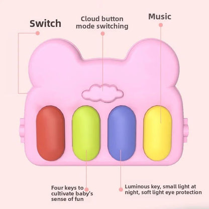 Ginásio de Atividades Musical para Bebês, Tapete de Piano para Engatinhar, Brinquedos, Cobertor de Atividades para Recém-Nascidos, Almofada de Jogo com Pedais, Educação Infantil, Presentes de 0 a 36 Meses