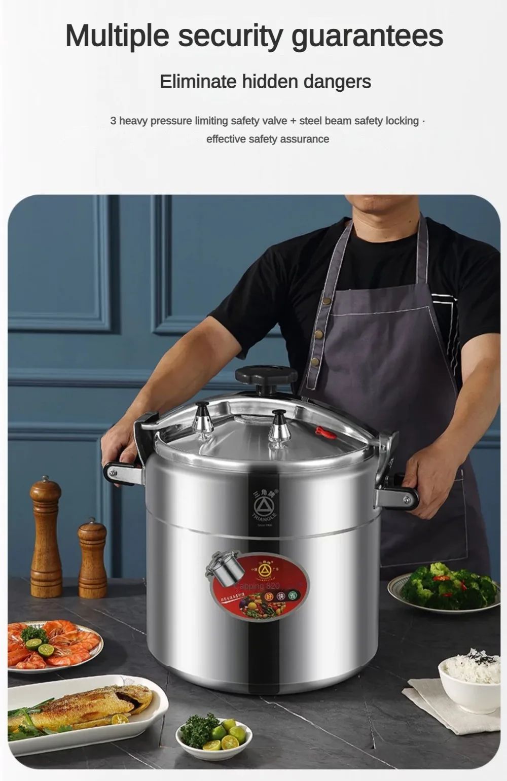 Electric Pressure Cooker, Rice Cooker, Stainless Steel Pot, Cuisine Cooker