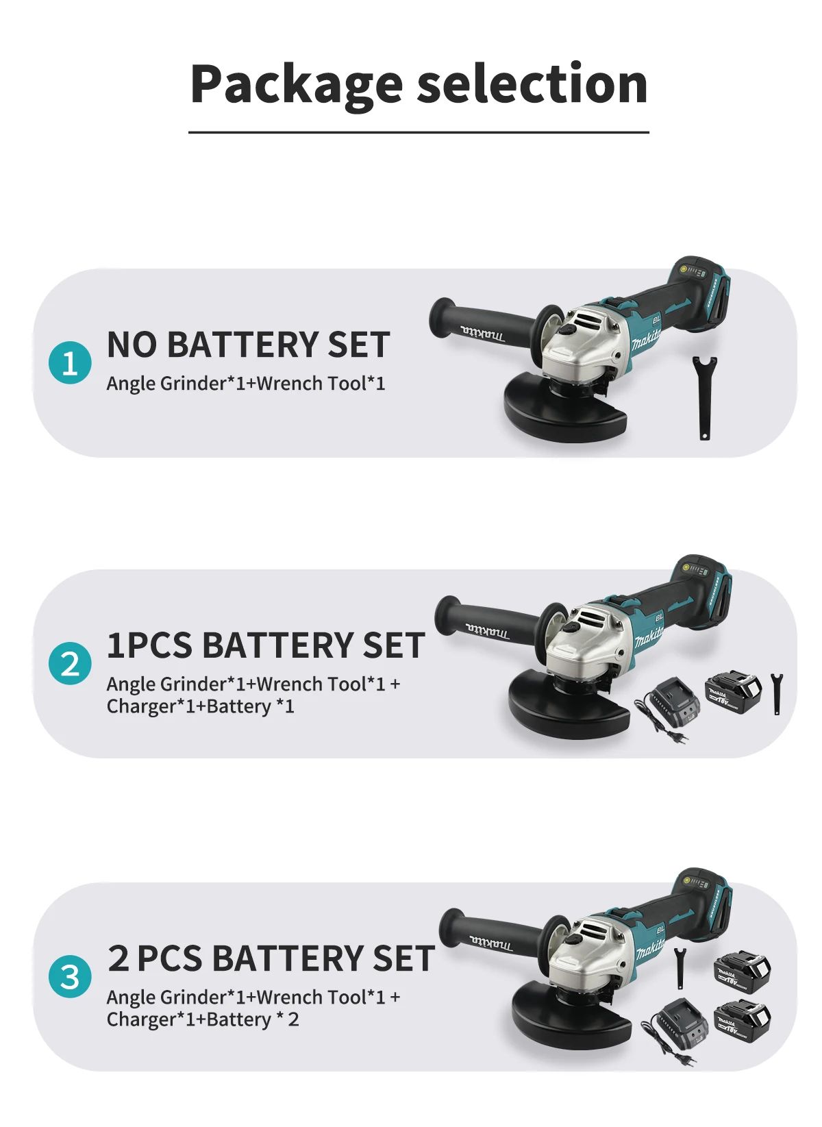 Esmerilhadeira Angular a Bateria Makita DGA406:Motor BL,Compatível com 18V,Velocidade de 8500/min,Punho Removível e Trava de Segurança para Esmerilhamento Eficiente