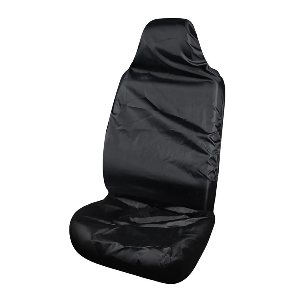 Universal Black Car Seat Cover Front and Rear Polyester Waterproof Anti-fouling Car Protective Seat Cover Interior Seat Supplies
