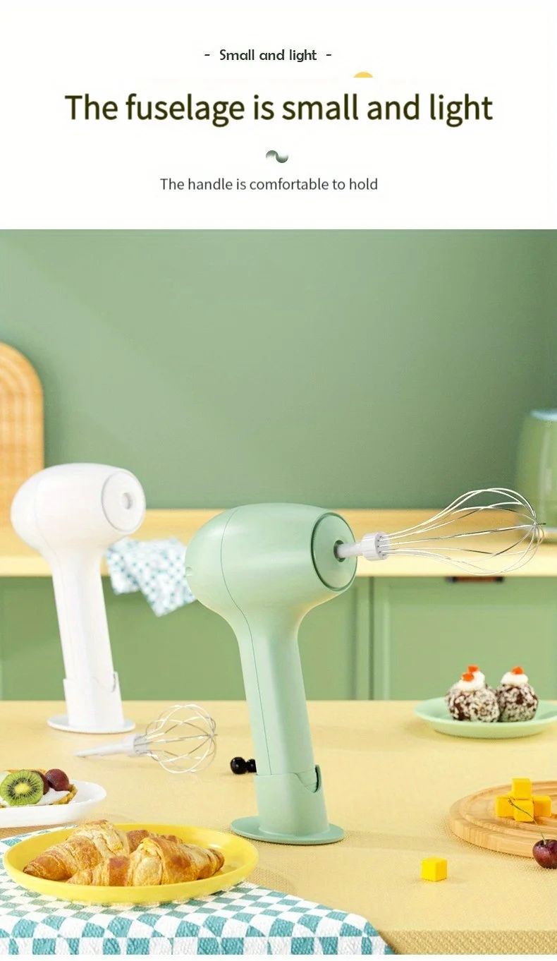 Mixer de Alimentos Elétrico Portátil Sem Fio Batedor de Ovos Automático Batedor de Manteiga Creme Vertical Misturador de Mão Sem Fio para Cozinha