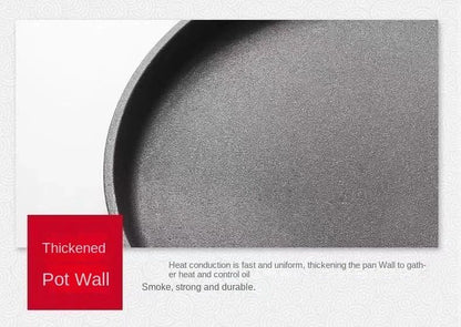 26cm Cast Iron Frying Pan Uncoated Non-stick Egg Pancake PanCrepe Maker Steak Frying Pot Gas Induction Cooker Kitchen Cookware