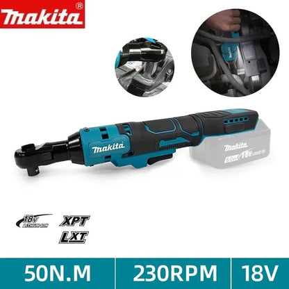 Chave de Catraca Angular Makita 18V Brushless Chave de Impacto sem Fio Multifuncional Velocidade Variável Chave de Força LED Ferramentas Elétricas
