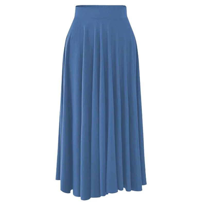 Plus Size High-waisted Skirt Loose-fit Wide-leg Umbrella Skirt Pleats Women's Fashion Clothing Long 80cm