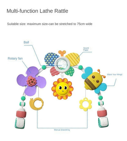 Baby Stroller Arch Toy Bouncer Toy Pram Activity Arch Toys Fine Motor Skills Toys Sensory Development Arch Baby Car Seat Toys