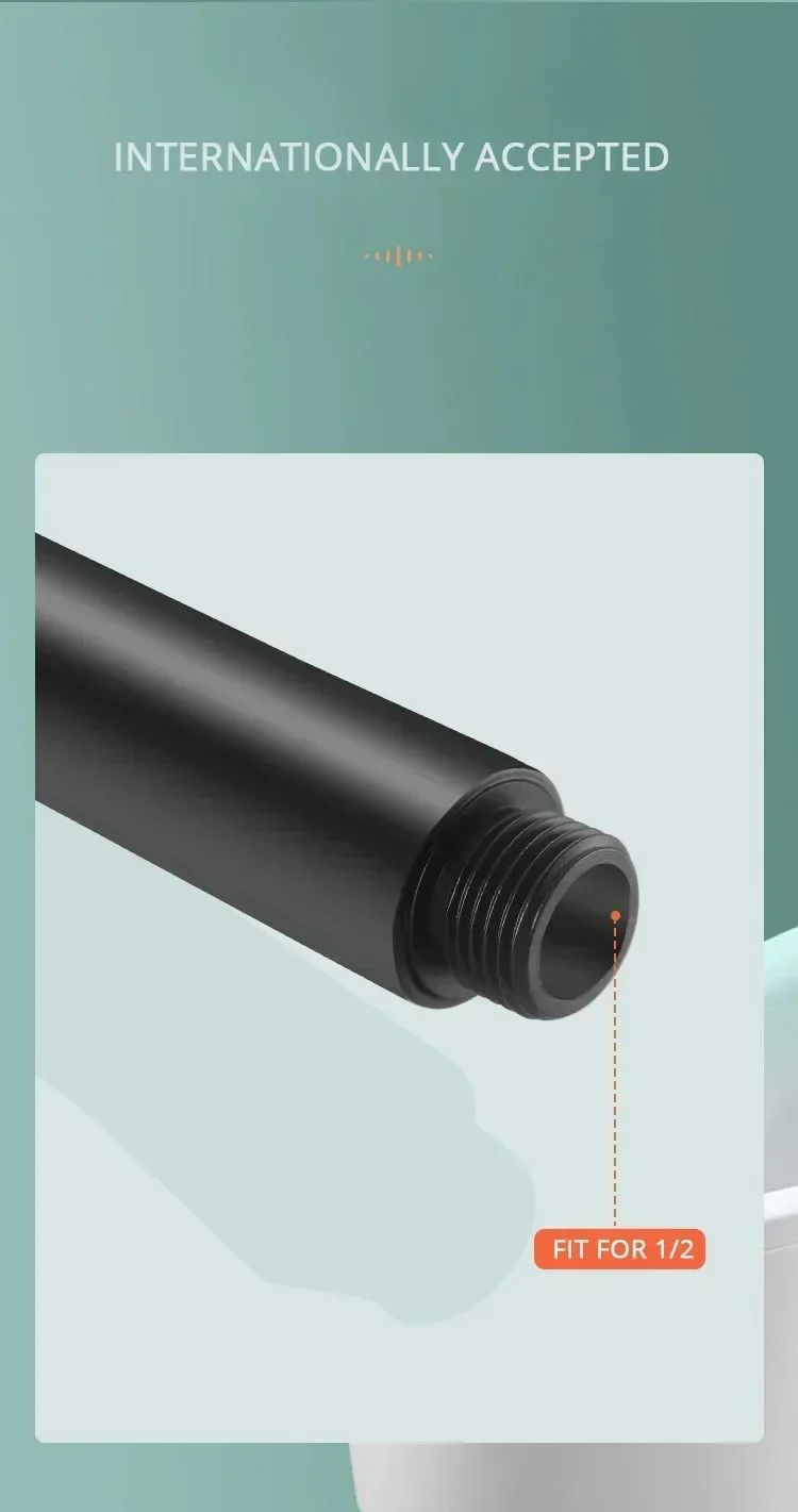 5 Mode Handheld Shower Head High Pressure Water Booster Massage Spray Jet with Anti Leak Proof Hose for Bathroom Household Bath