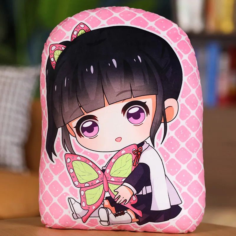 Kimetsu No Yaiba Plush Stuffed Pillows Demon Slayer Dakimakura Cute Anime Throw Pillow Kawaii Dolls Tanjirou Nezuko Back Cushion