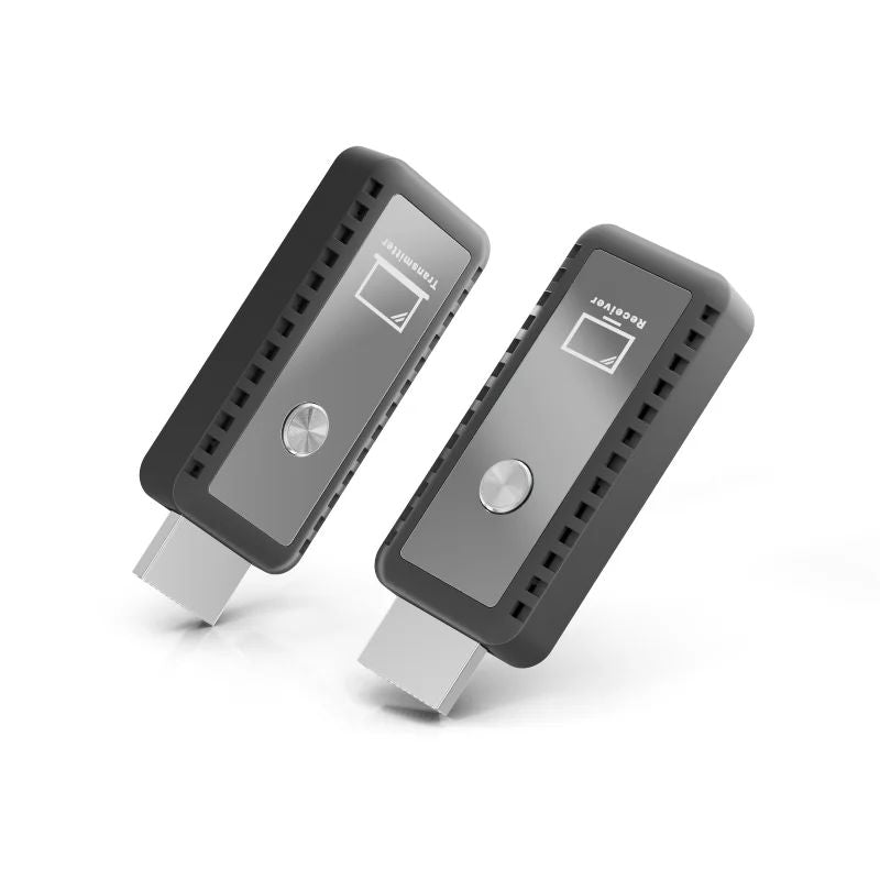 Wireless extender 30m/10m plug&play for transmitting video and audio from computer/laptop/MAC to HD TV/display screen/projector