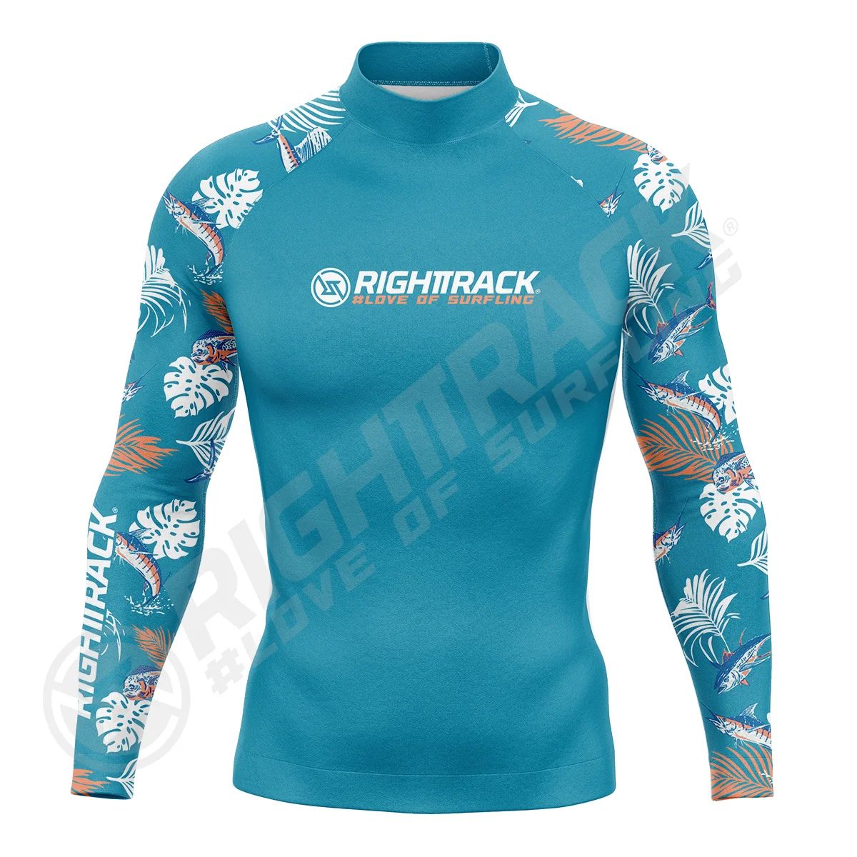 HotSale Men's Surfing Shirt CAMO Lycra Rashguard RIGHTTRACK Surf Sportswear Beach UV Protection Swimwear UPF50  Clothes