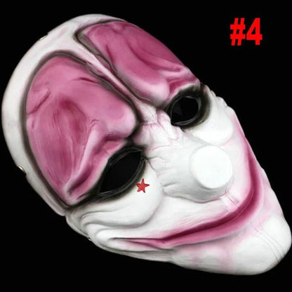 Scary Clown Mask Payday 2 US Flag Clown Masks Masquerade Carnival Party Mask Horrible Funny Pay Day Mask Halloween Prop Supplies