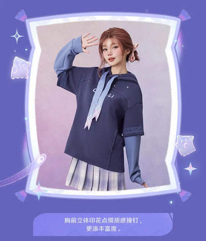 [Genuine] miHoYo Game Citlali Sweater Genshin Impact Citlali Theme Fake Two Hoodie Costumes Long-Sleeved Coat Cosplay Xmas Gifts