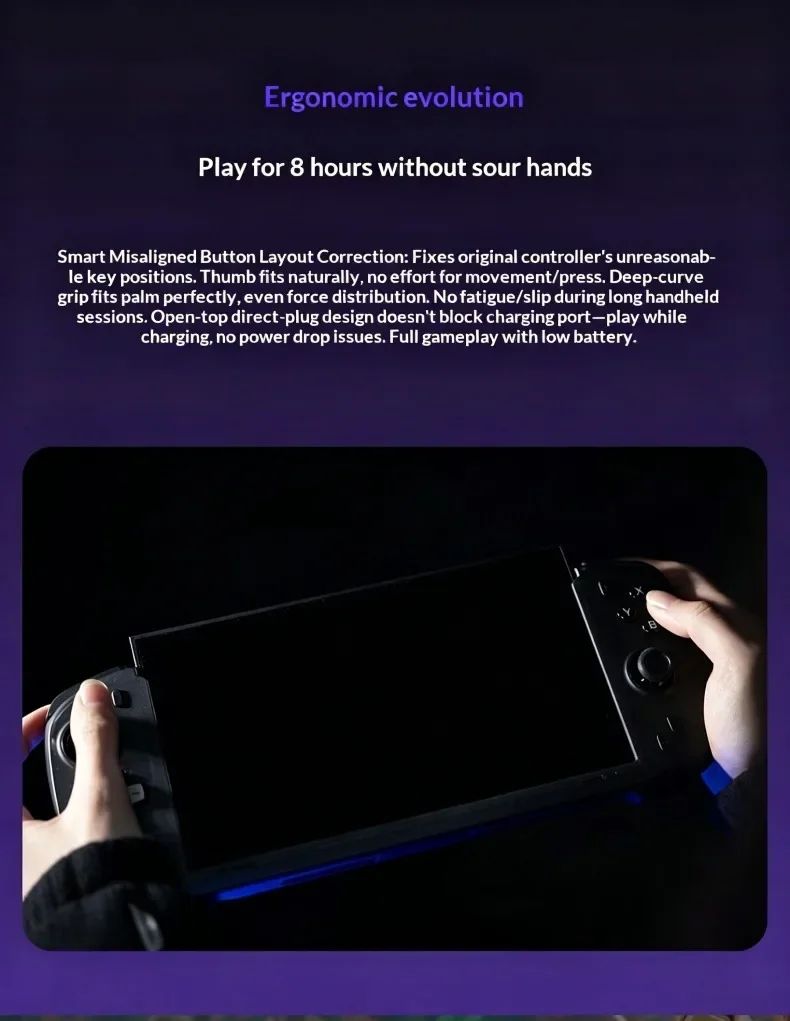 Abxylute N6 Deck-Style Controller For Switch 2 Hall Effect Joystick Native GL/GR Button Native HD Vibration Pro Handle NS2 Gifts