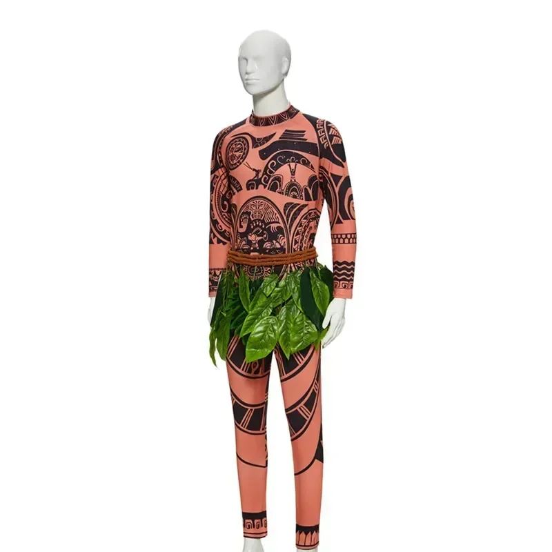2026 Volwassen Halloween Maui Tattoo Kostuum Mannen Vrouwen Carnaval Feest Cosplay Outfits Anime Cartoon Inrollenspel Momming