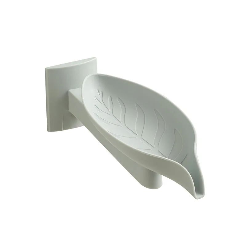 New Leaf Shape Soap Box Drain Soap Holder Box Bathroom Accessories Toilet Laundry Soap Box Bathroom Supplies Tray Gadgets